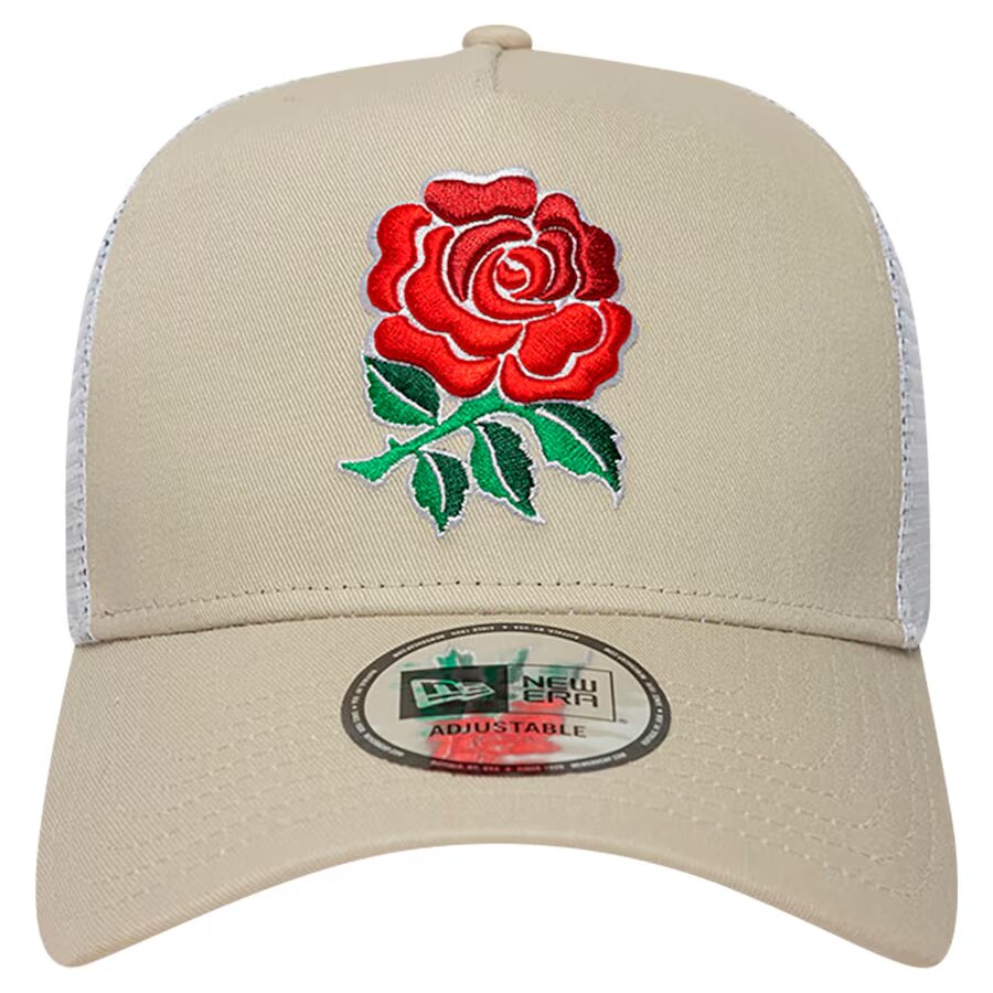 Casquette New Era 9FORTY Rose England Rugby - Crème - Unisexe