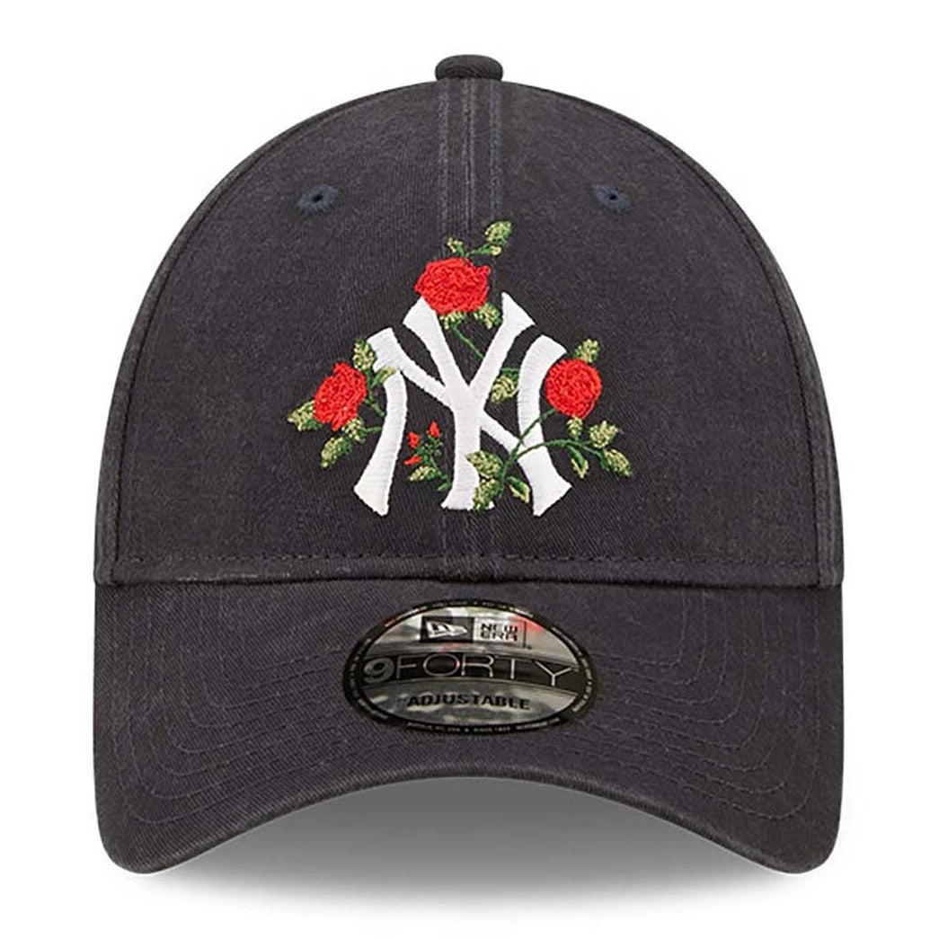 Casquette 9FORTY New York Yankees Flower Bleu