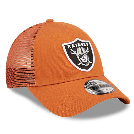 Las Vegas Raiders Home Field Orange 9FORTY A-Frame Trucker Cap