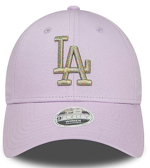 LA Dodgers Womens Metallic Logo Pastel Purple 9FORTY