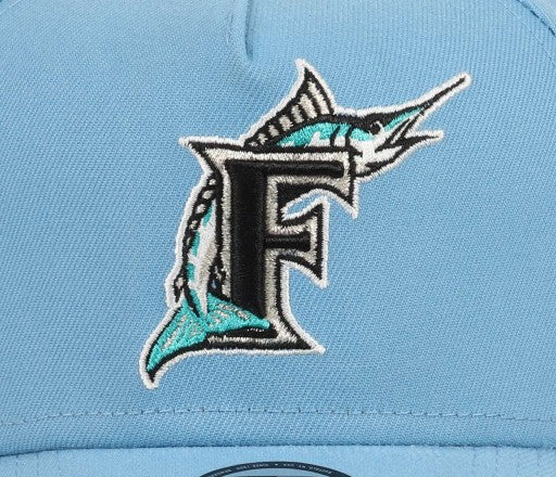 Florida Marlins MLB Cooperstown Light Blue 9Forty A-Frame Snapback New Era Cap N: 00254