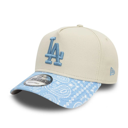 LA Dodgers Pastel Paisley Light Beige 9FORTY A-Frame Adjustable Cap