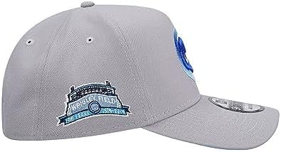 Major League Baseball Fan New Era 9Forty A-Frame Caps Curved Visor Adjustable Winter Baseball One Size Grey Cap With Side Patch N: 00234 \ 196820998822