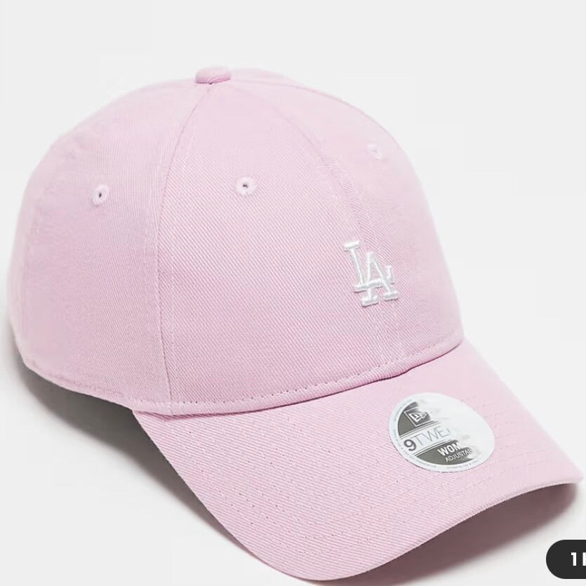 New Era - 9twenty - LA Dodgers - Casquette à petit logo - Rose délavé