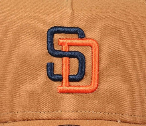San Diego Padres MLB World Series 1998 Sidepatch Brown 9Forty A-Frame Snapb N: 00263
