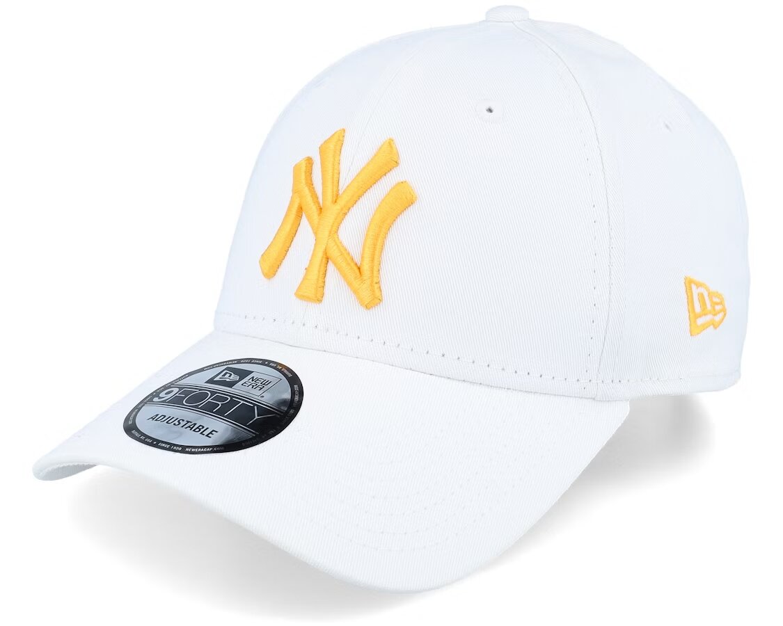 New York Yankees League Essential 9FORTY White/Yellow Adjustable - New Era