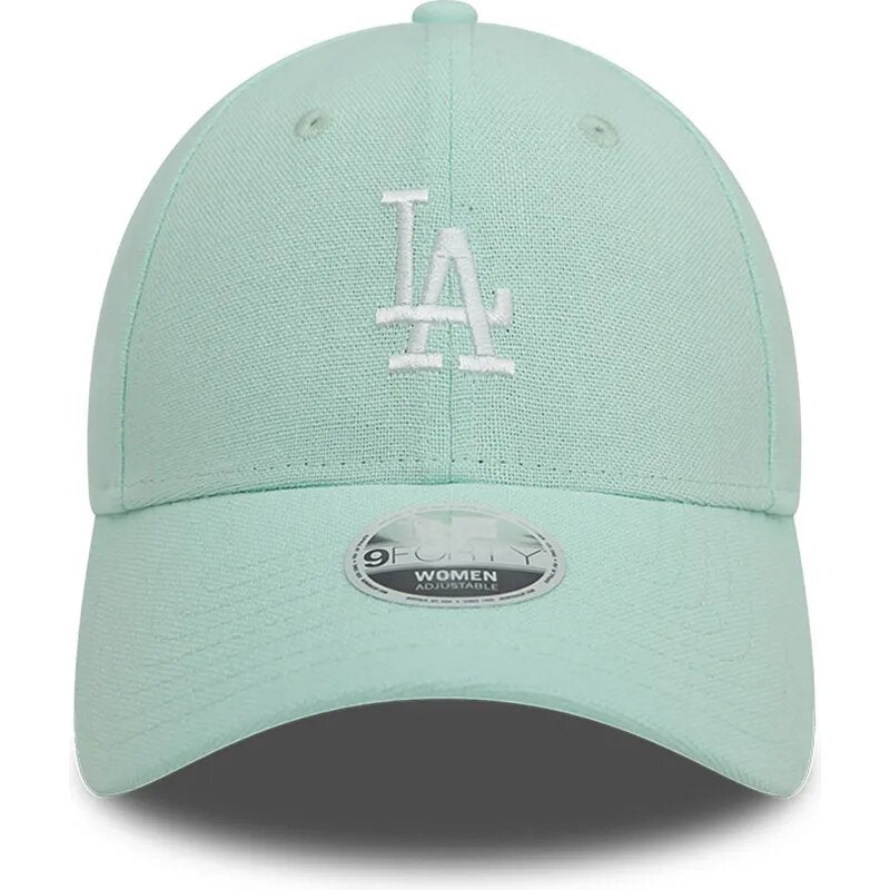 Casquette courbée verte ajustable pour femme Los Angeles Dodgers MLB New Era