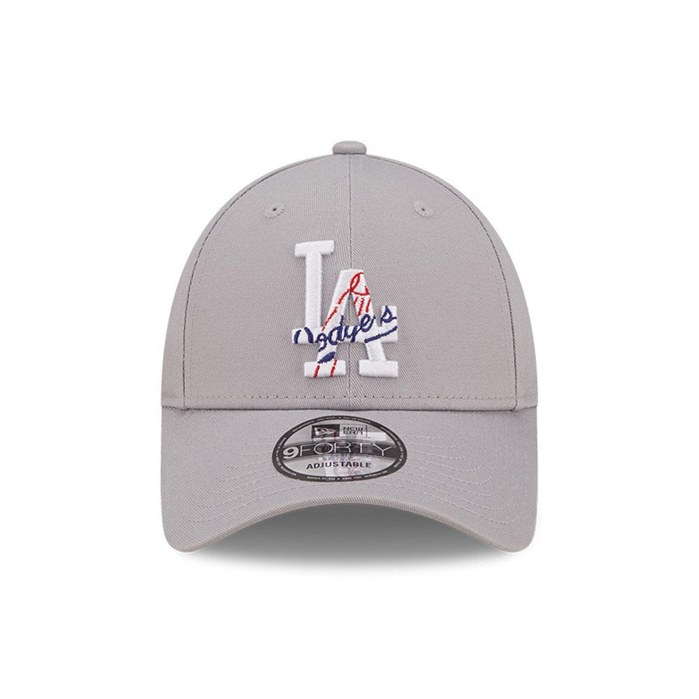 LA Dodgers Team Logo Grey 9FORTY Adjustable Cap