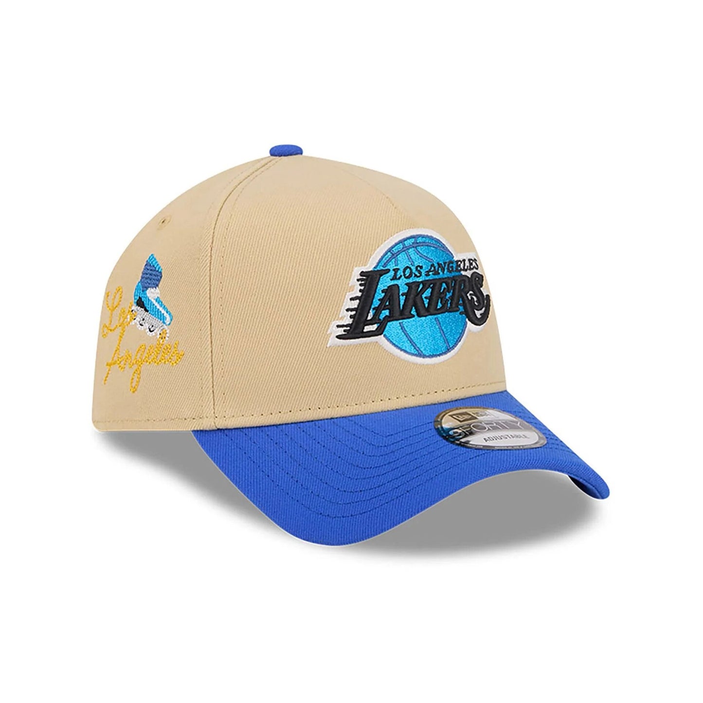 LA Lakers City Sidepatch Light Beige 9FORTY A-Frame Adjustable Cap