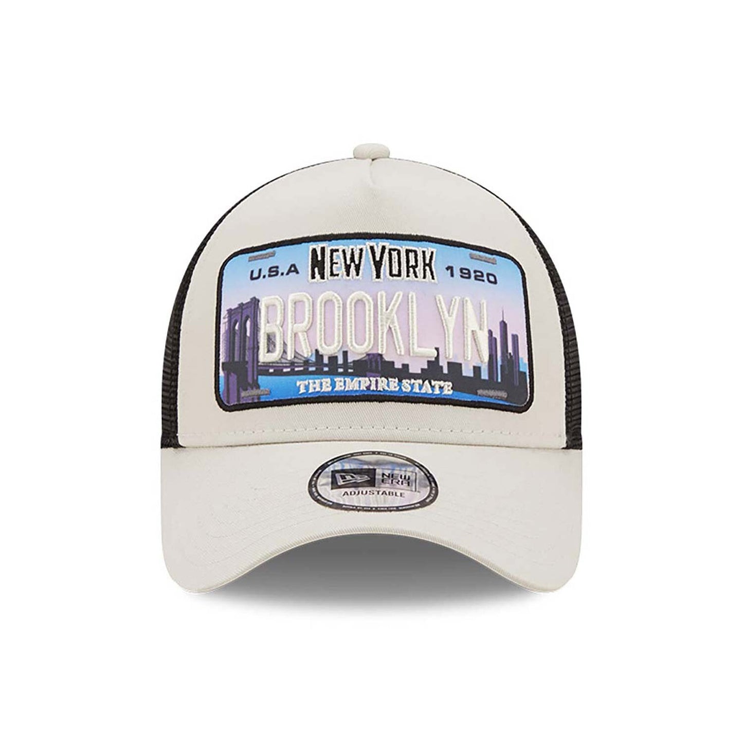 New Era License Plate Stone A-Frame Trucker Cap