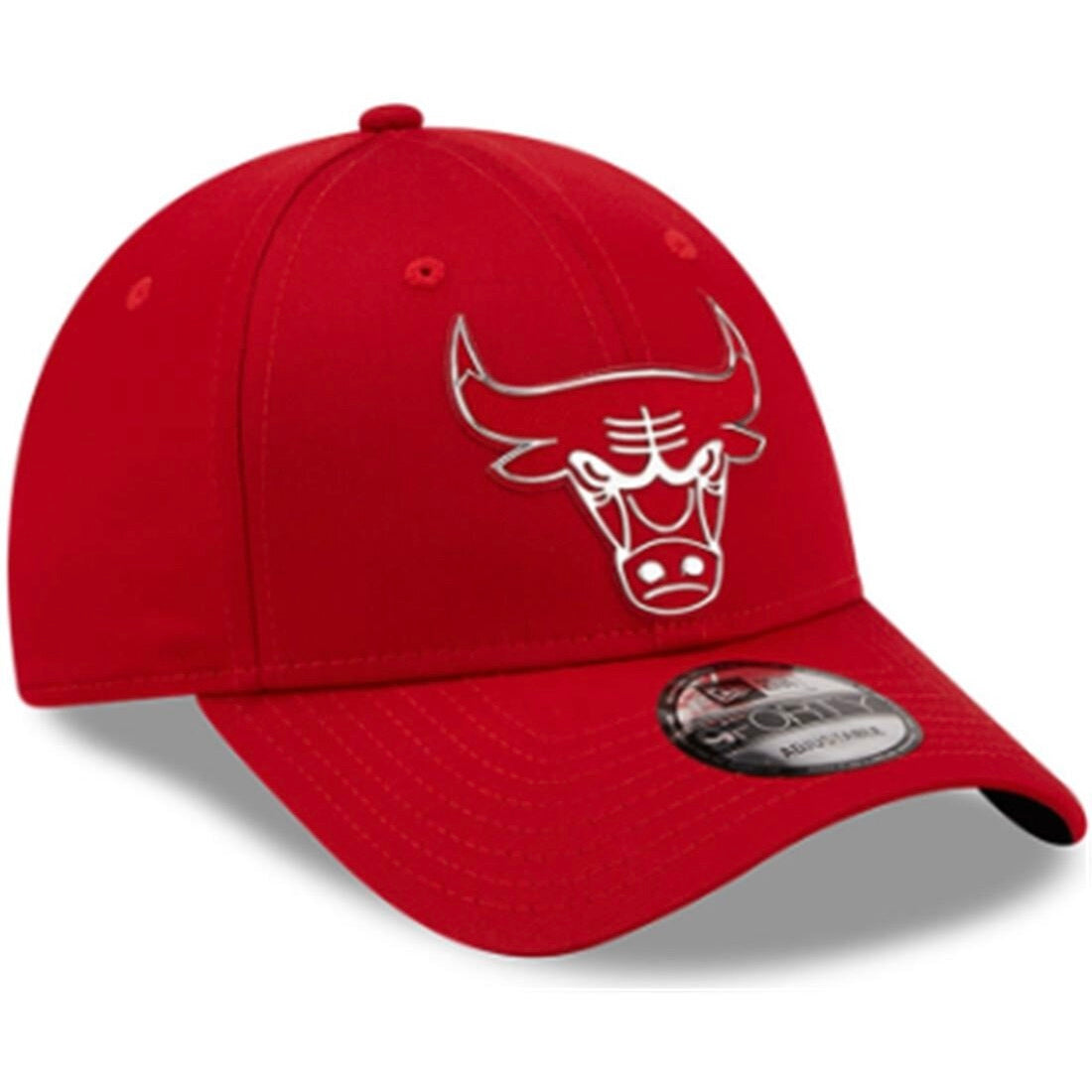 NEW ERA CAP 9FORTY CHIGAGO BULLS NBA FOIL LOGO RED