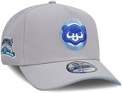 Major League Baseball Fan New Era 9Forty A-Frame Caps Curved Visor Adjustable Winter Baseball One Size Grey Cap With Side Patch N: 00234 \ 196820998822
