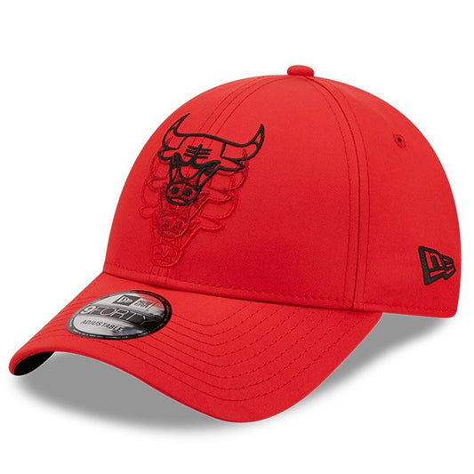 Casquette Réglable 9FORTY Chicago Bulls Stacked Logo Rouge