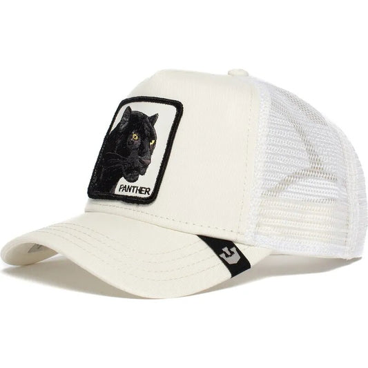 Casquette trucker blanche panthère Black Panther Goorin Bros.