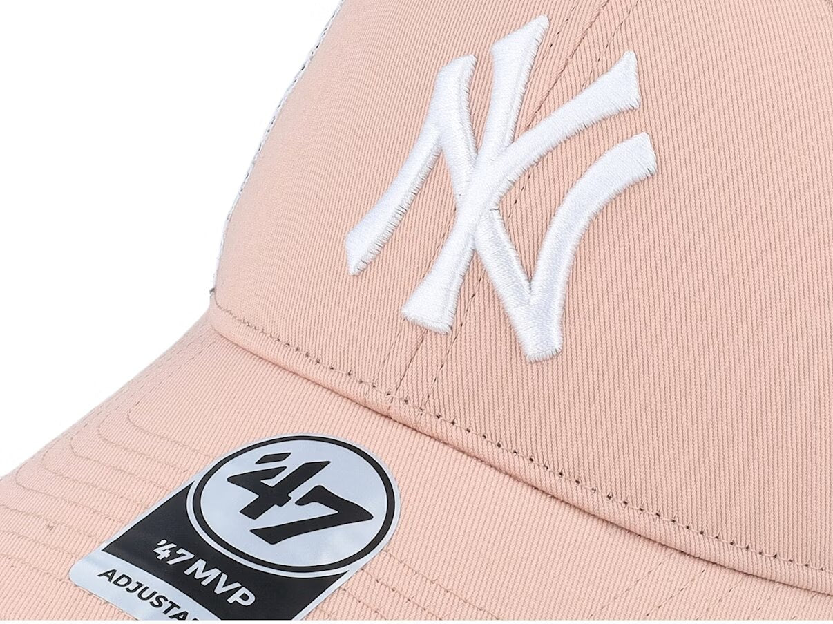 NEW YORK YANKEES BRANSON MVP DUSTY MAUVE/WHITE TRUCKER