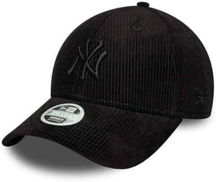 New Era 9Forty WMNS Cord Yankees CapEra Women/Men - Corduroy Cap Baseball Women´s Metal Buckle, with Peak All-Season Spring Summer Autumn Winter N: 00247 \ 198759557972