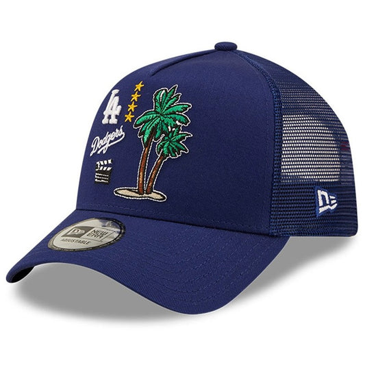 A-Frame Trucker LA Dodgers City Graphic Bleu