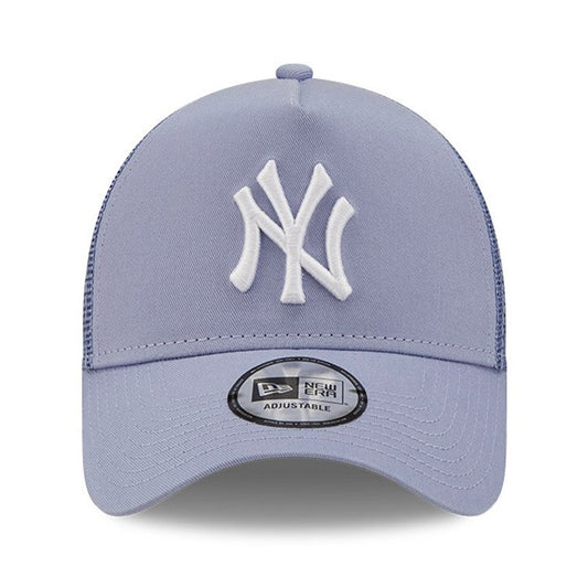 New York Yankees Tonal Mesh Lilac A-Frame Trucker Cap