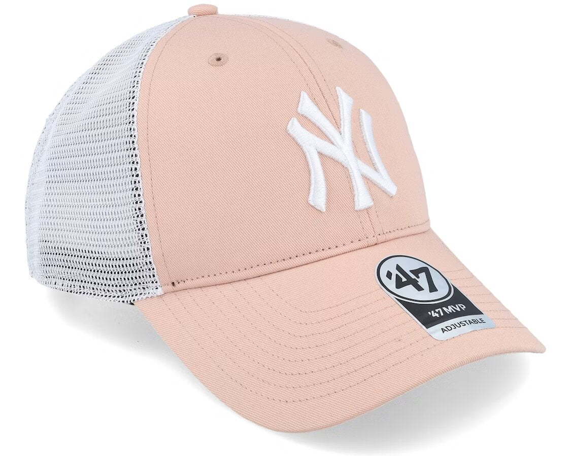 NEW YORK YANKEES BRANSON MVP DUSTY MAUVE/WHITE TRUCKER