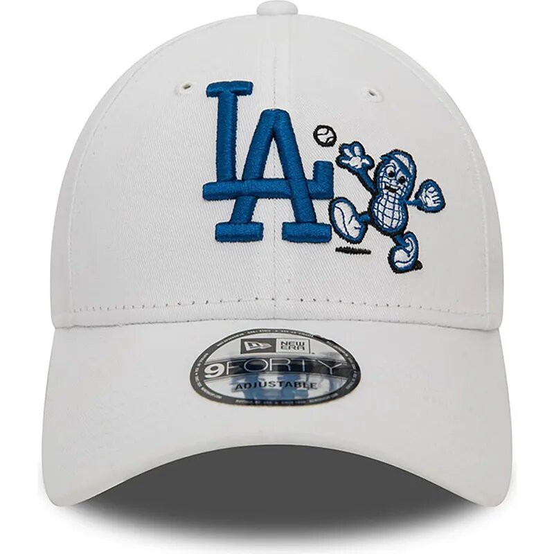 Casquette courbée blanche ajustable 9FORTY Food Character Los Angeles Dodgers