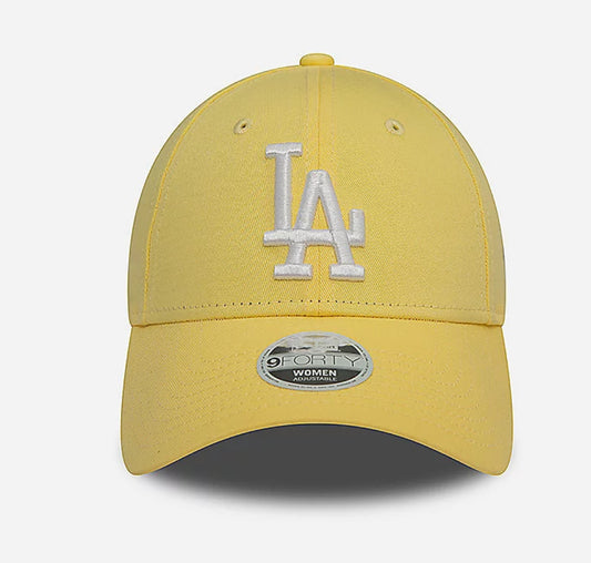 Casquette Los Angeles Dodgers Womens League Essential 9FORTY Yellow/White Adjustable - New Era N: 00680