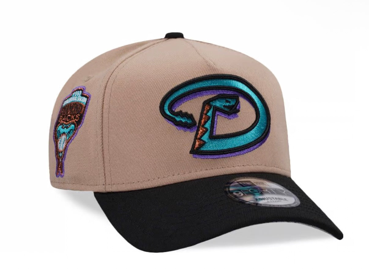 NEW ERA ARIZONA DIAMONDBACKS INAUGURAL SEASON 1998 CAMEL TWO TONE EDITION 9FORTY A FRAME SNAPBACK CAP New Era N: 00756