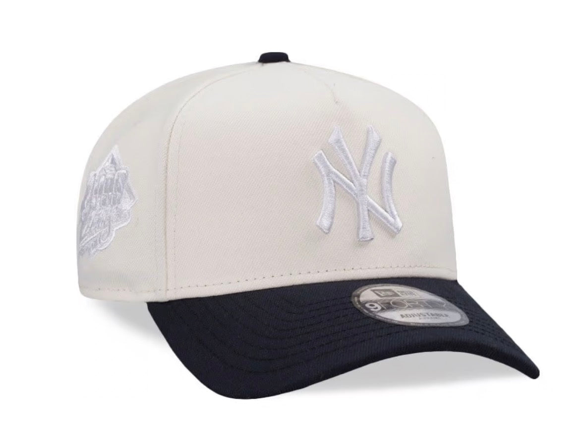 NEW ERA NEW YORK YANKEES WORLD SERIES WHITE OUT CHROME TWO TONE EDITION 9FORTY A FRAME SNAPBACK CAP New Era N: 00759