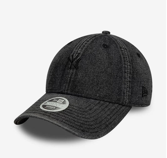 New York Yankees Womens MLB Denim Black 9TWENTY Adjustable Cap Jean