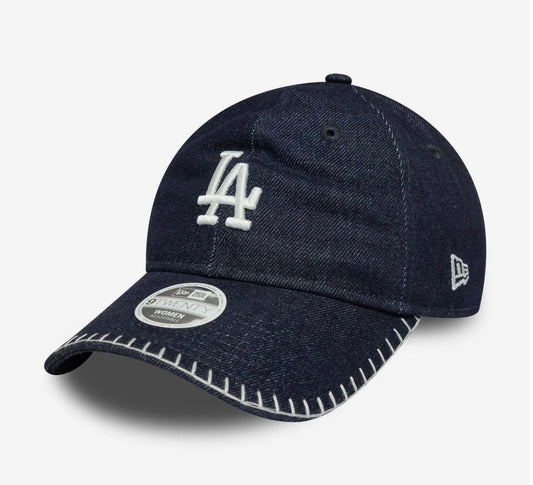 LA Dodgers Womens MLB Denim Stitch Navy 9TWENTY Cap Jean