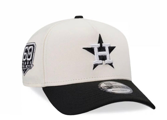NEW ERA HOUSTON ASTROS 60 YEARS CHROME TWO TONE EDITION 9FORTY A FRAME SNAPBACK HAT New Era N: 00757