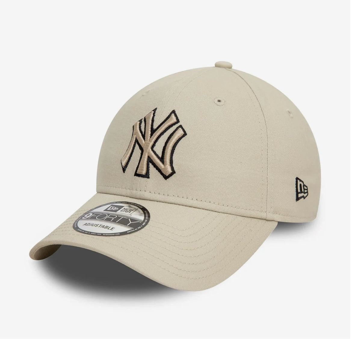 Casquette 9FORTY Adjustable New York Yankees Team Outline Crème N:00694