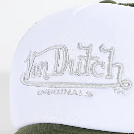 VON DUTCHAtlanta Trucker Cap White Green Khaki N: 00764