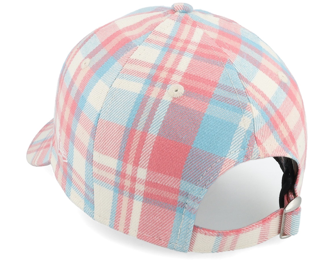 New York Yankees Womens Check 9FORTY Pink/Blue/White Adjustable