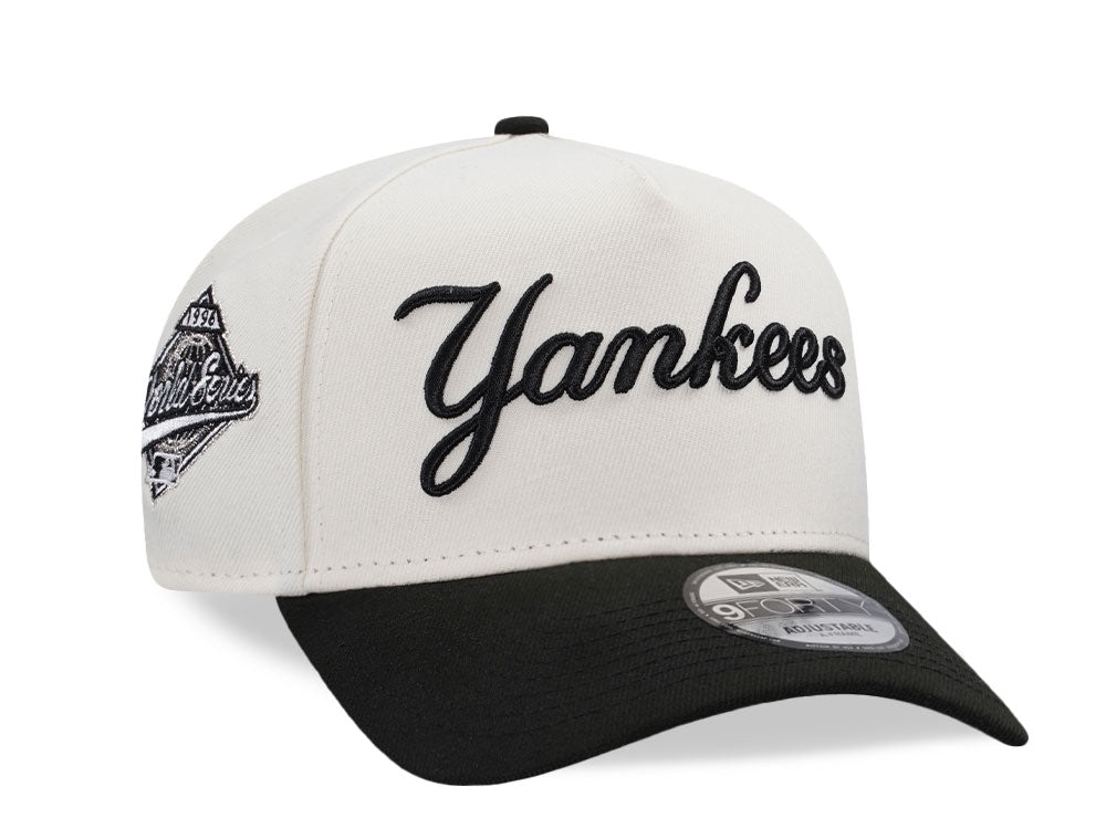 New York Yankees World Series 1996 Script Chrome Two Tone Edition 9FORTY A-Frame Snapback N: 00752