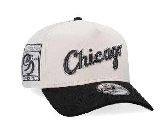 NEW ERA CHICAGO WHITE SOX 95 YEARS CHROME TWO TONE 9FORTY A FRAME SNAPBACK HAT
 New Era