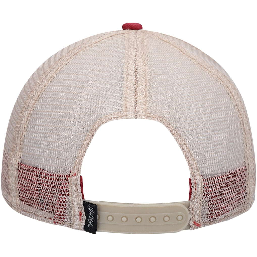 Red Goorin Bros Goat Beard Trucker Adjustable Hat