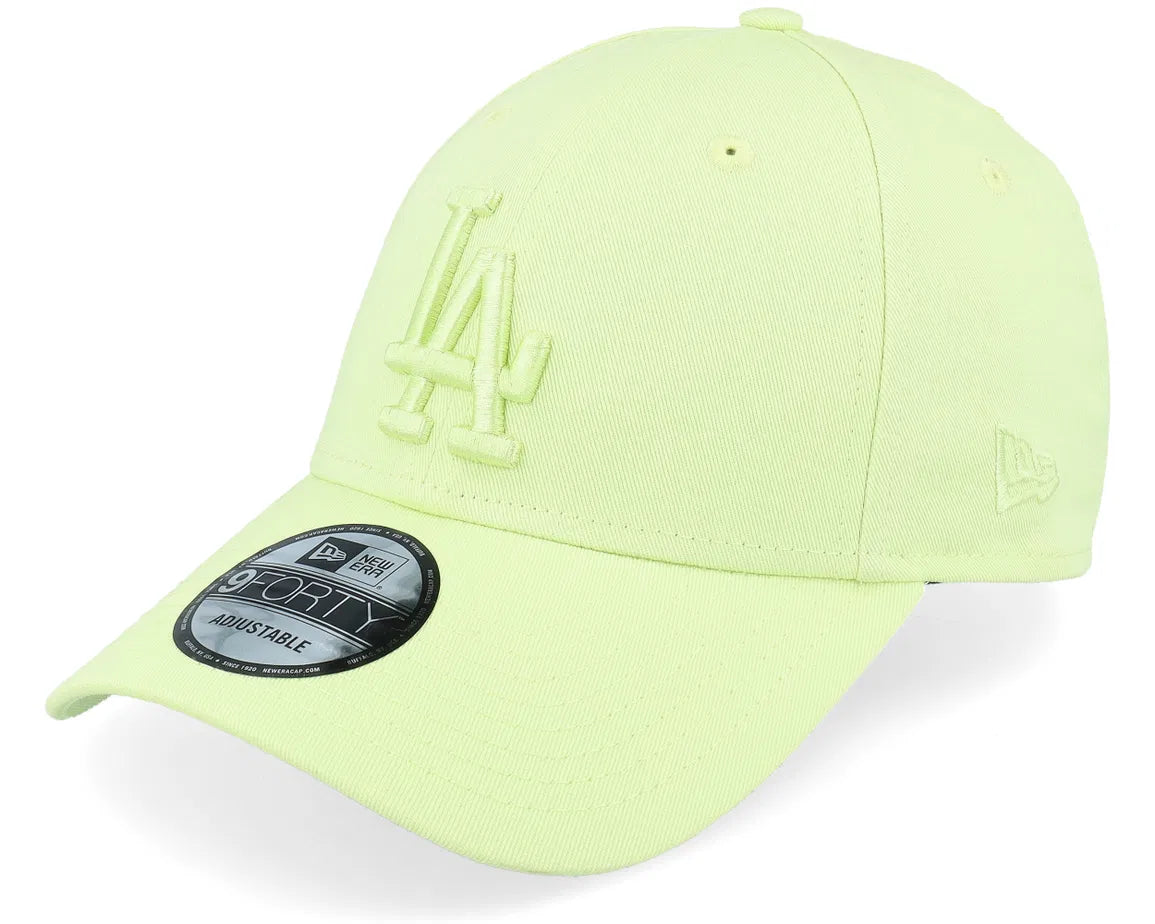 LA DODGERS MLB TEAM OUTLINE PASTEL YELLOW 9FORTY ADJUSTABLE CAP
