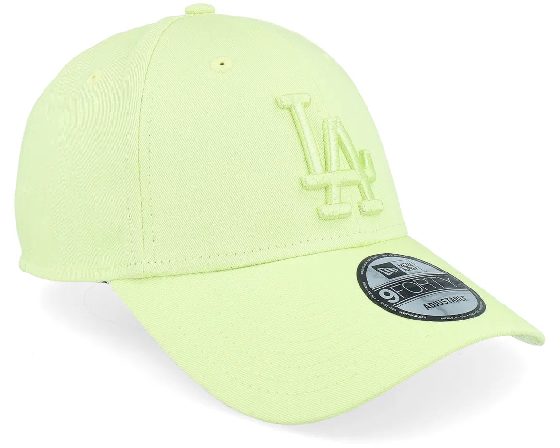 LA DODGERS MLB TEAM OUTLINE PASTEL YELLOW 9FORTY ADJUSTABLE CAP