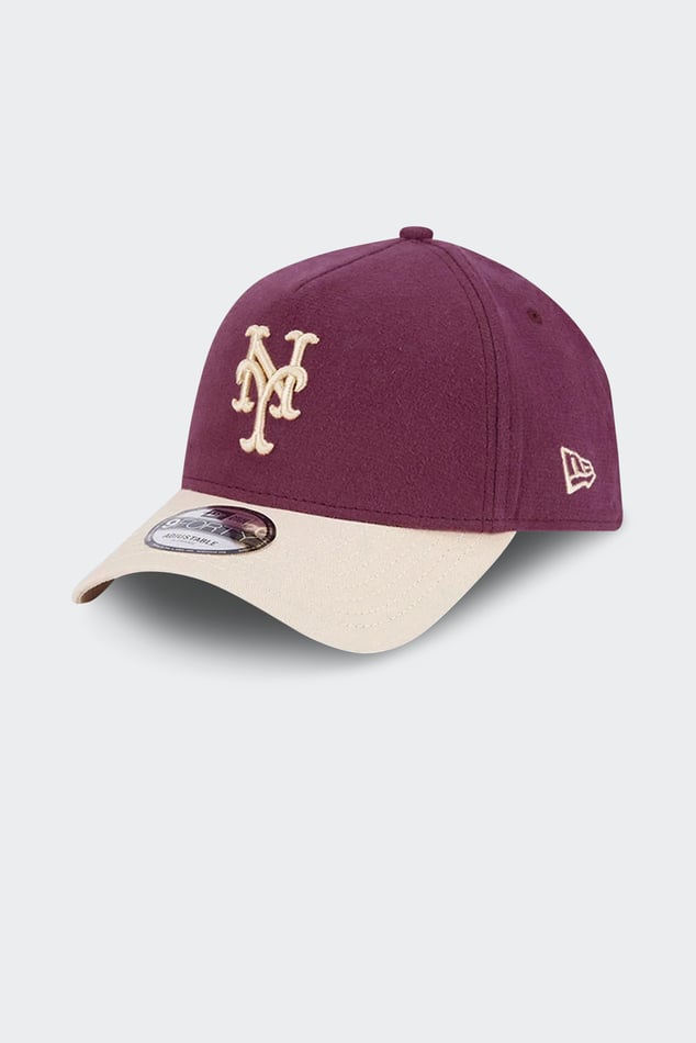 New York Mets New Era Moleskin Crown A Frame Adjustable Hat