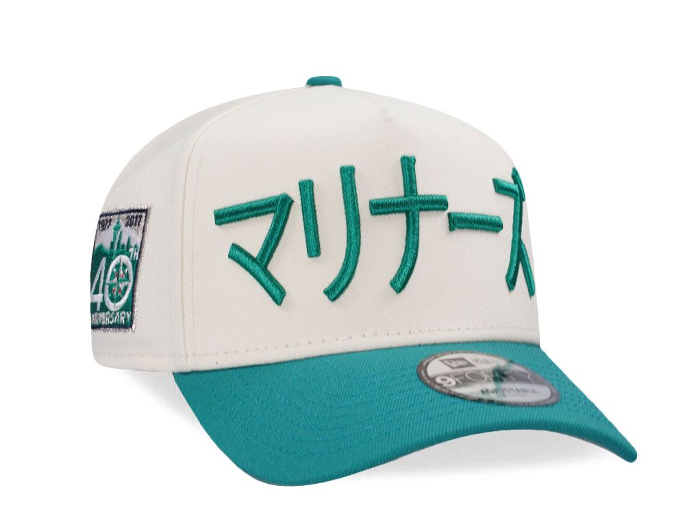 NEW ERA SEATTLE MARINERS 40TH ANNIVERSARY CHROME TWO TONE EDITION 9FORTY A FRAME SNAPBACK CASQUETTE N: 00669