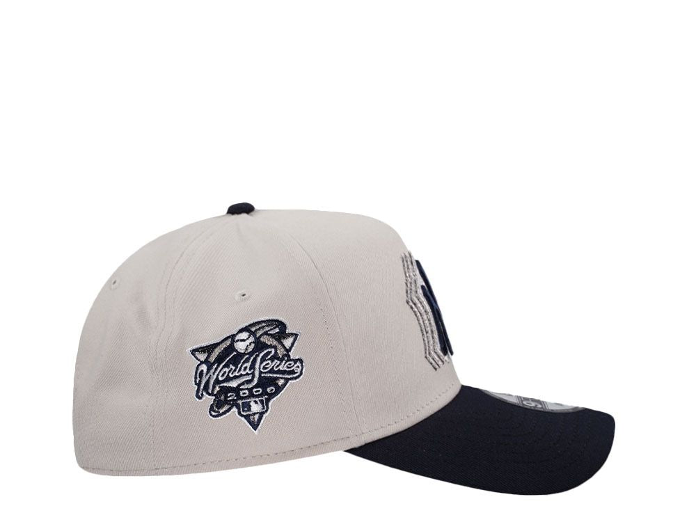 NEW ERA NEW YORK YANKEES WORLD SERIES 2000 FADE STONE TWO TONE EDITION 9FORTY A FRAME SNAPBACK HAT N: 00681