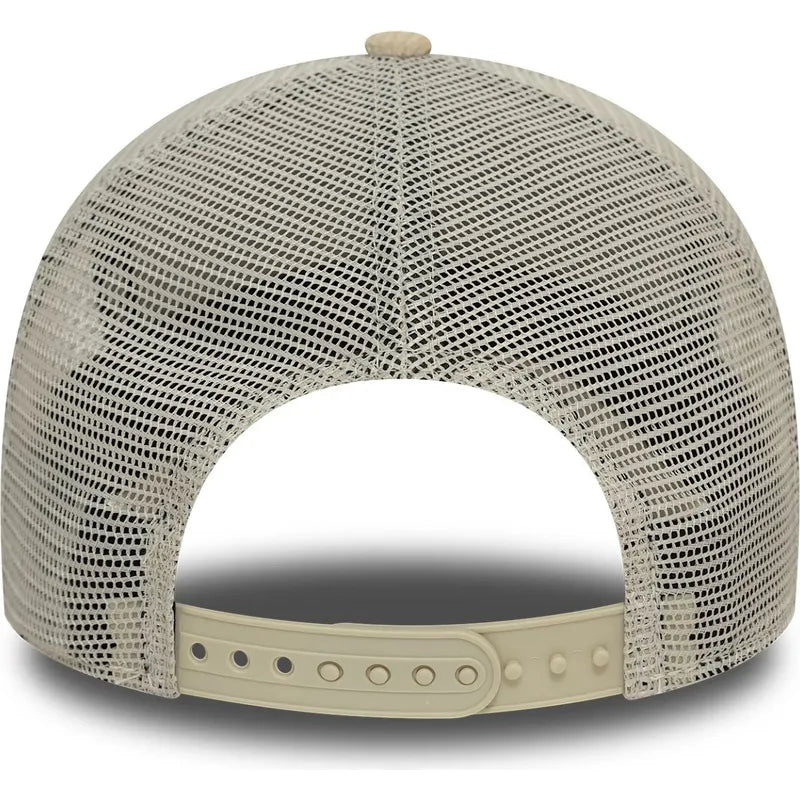 Beige 9FORTY A-Frame Cord Graphic Trucker Cap – New York States and Nations by New Era N:00691