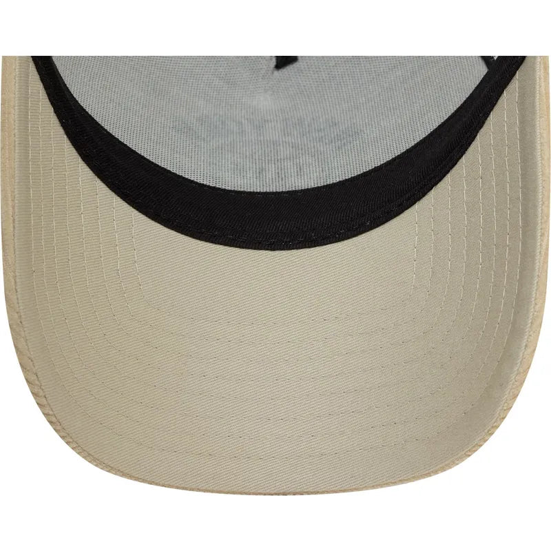 Beige 9FORTY A-Frame Cord Graphic Trucker Cap – New York States and Nations by New Era N:00691