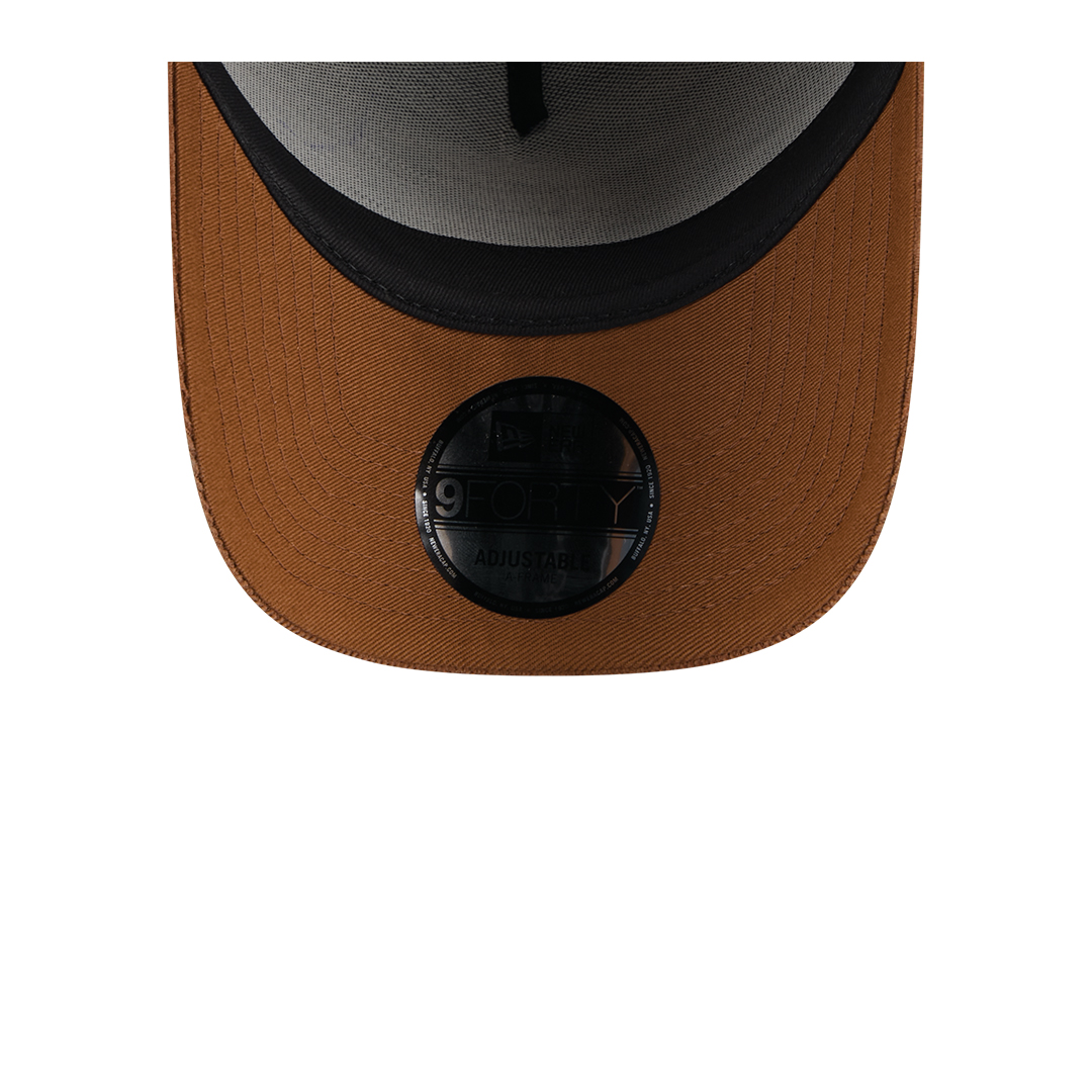 New Era 9Forty California Angels Ornamental Cord A-Frame Adjustable Snapback Hat Toasted Peanut N: 00695