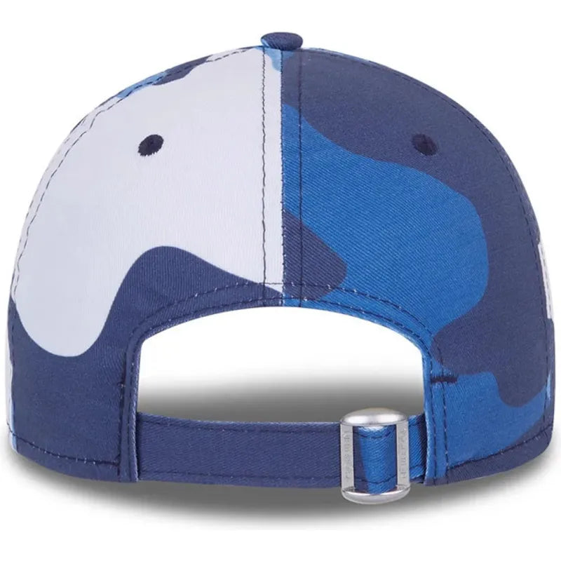 New Era Curved Brim Blue Logo 9FORTY Los Angeles Dodgers MLB Camouflage and Blue Adjustable Cap N: 00327