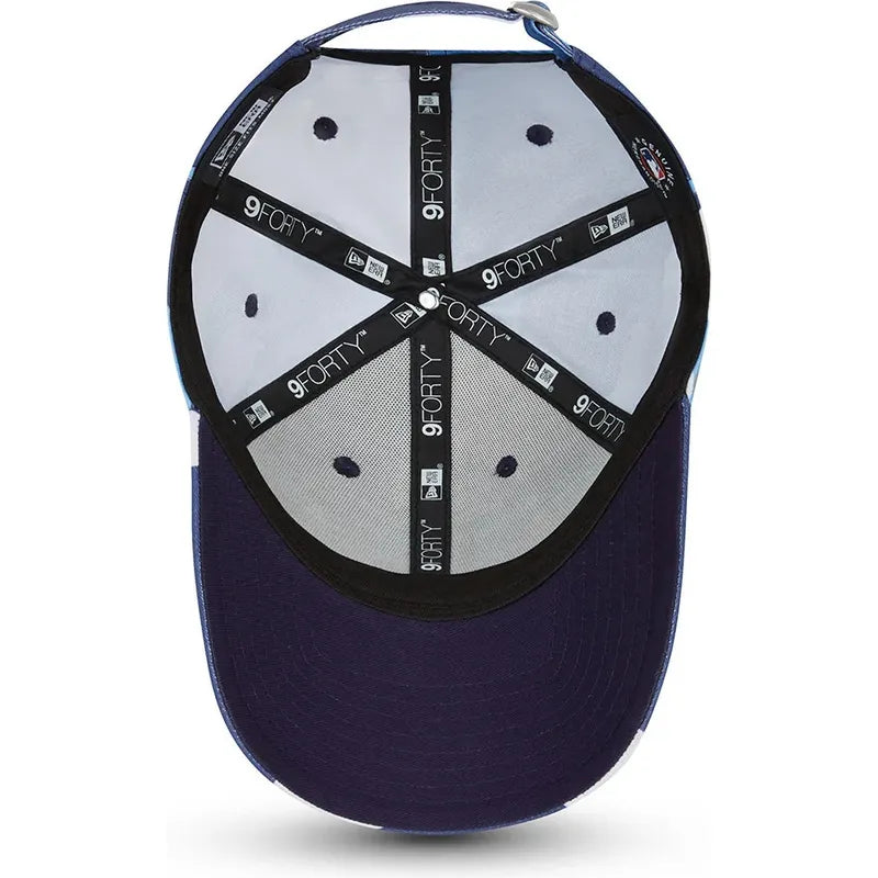 New Era Curved Brim Blue Logo 9FORTY Los Angeles Dodgers MLB Camouflage and Blue Adjustable Cap N: 00327