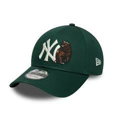 NEW YORK YANKEES MLB OUTDOOR ICON 9FORTY STRAPBACK NEW ERA GREEN/WHITE N: 00335
