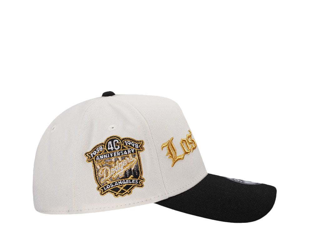 NEW ERA LOS ANGELES DODGERS 40TH ANNIVERSARY METALLIC CHROME TWO TONE EDITION 9FORTY A FRAME SNAPBACK CAP
 New Era N: 00717