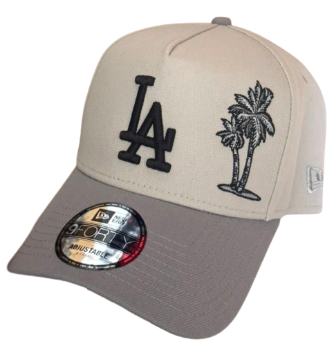 LA Dodgers MLB Summer Icon Light Beige 9FORTY A-Frame Adjustable Cap N: 00620