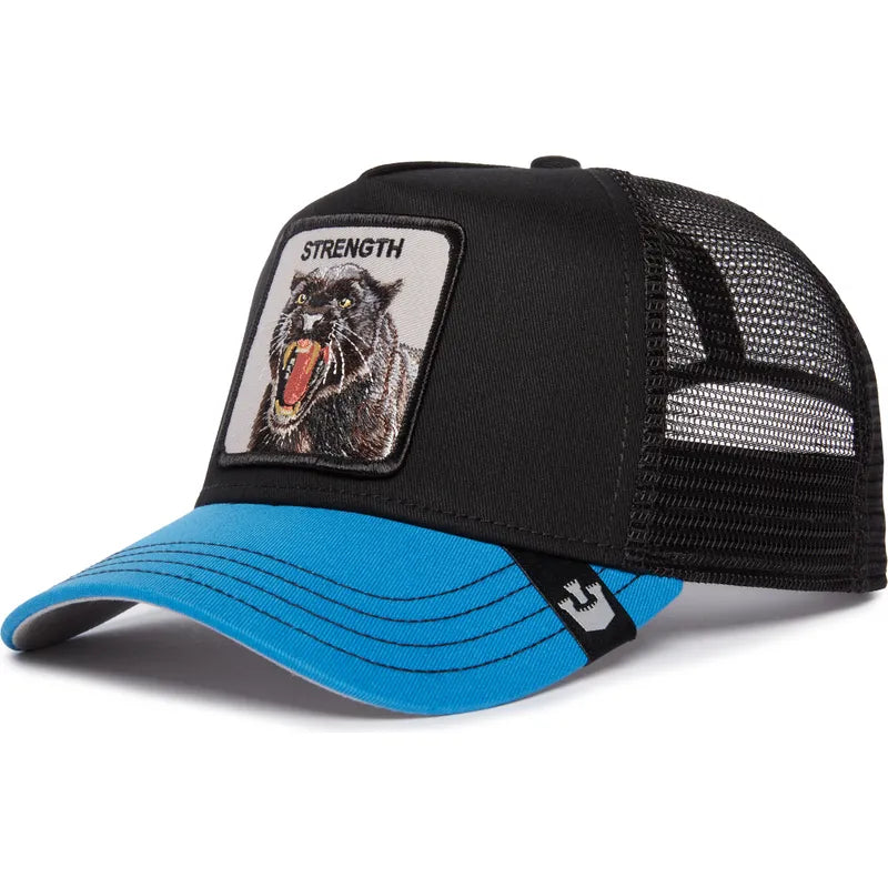Goorin Bros. Strength Panther Fan The Farm Black and Blue Trucker Hat N: 00354